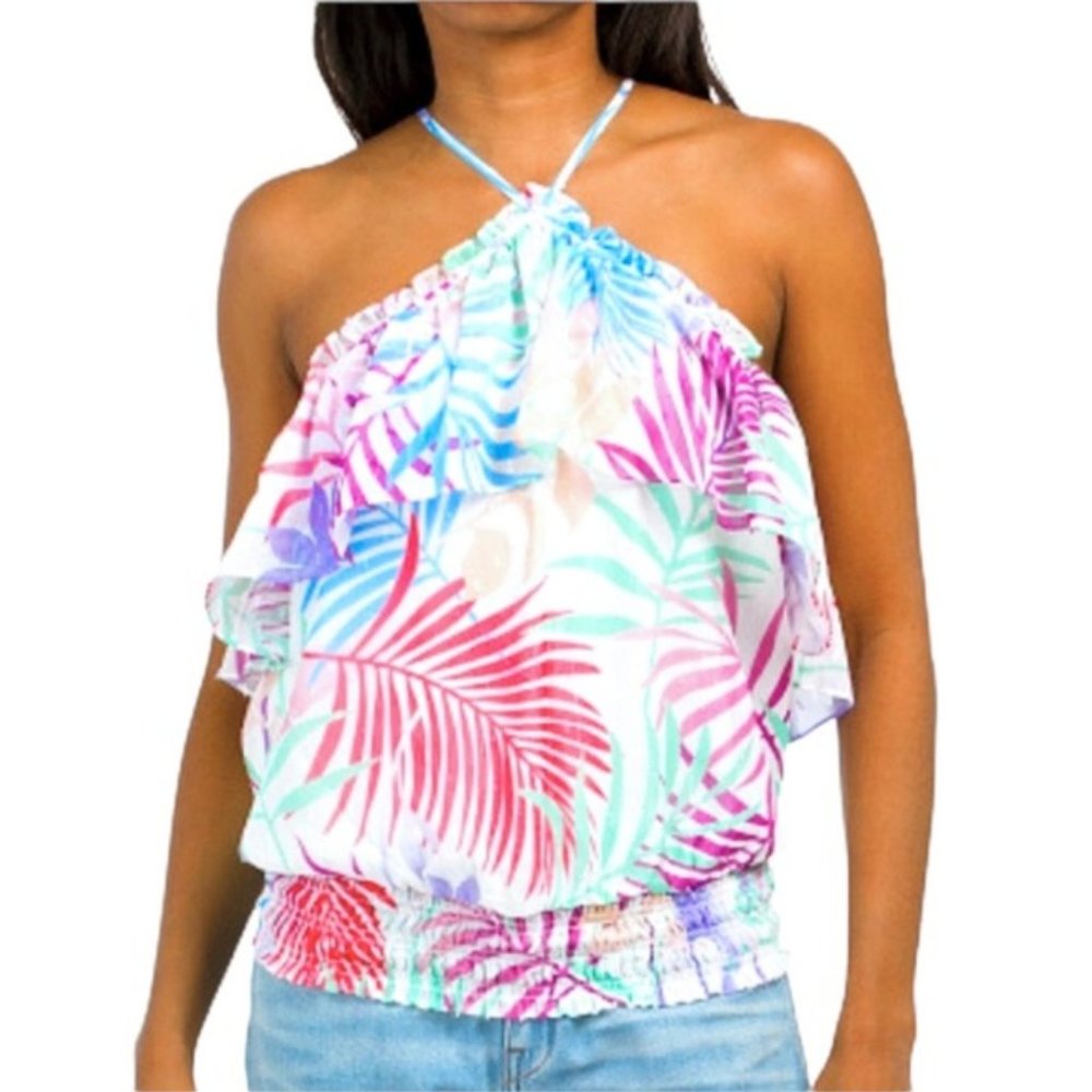 Ramy Brook Jules Ruffle Top - NEW - Picture 4 of 4